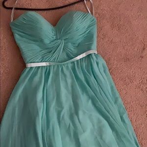 Teal blue formal dress